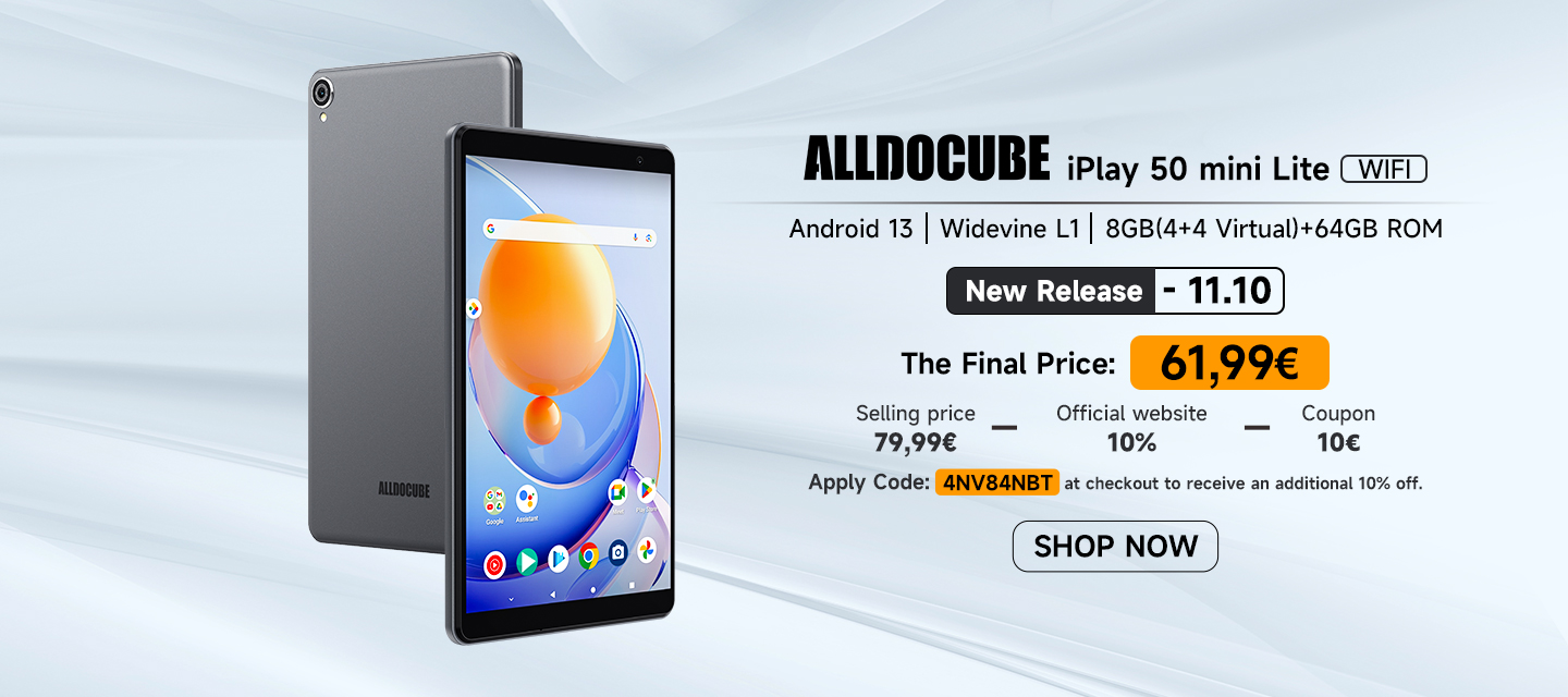 ALLDOCUBE iPlay 50 mini Lite (WiFi): Launching on Amazon EU 
